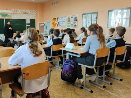 Урок православной культуры в Клетнянской школе