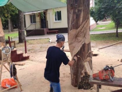 Фестиваль деревянных скульптур в Брянске