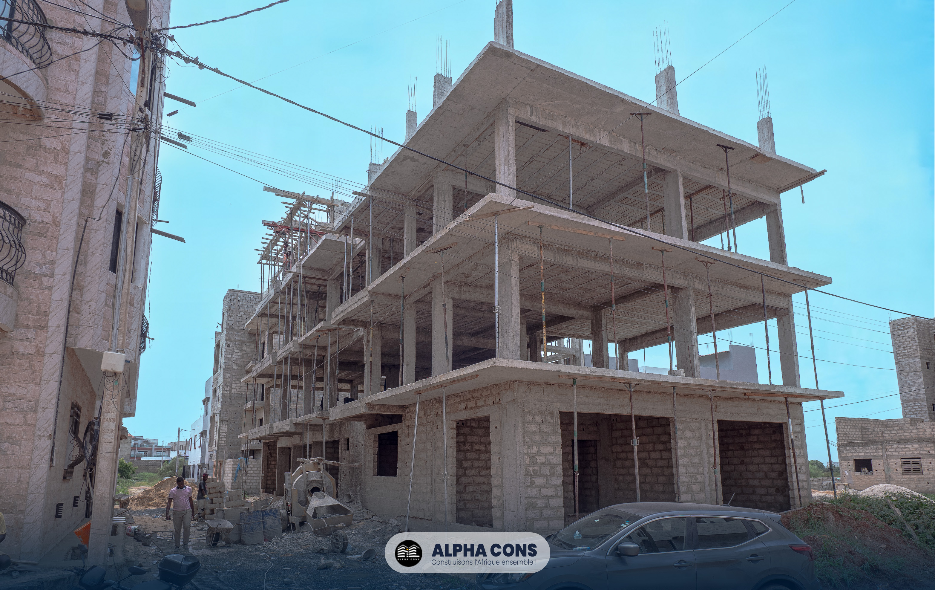 R+4 Grand Mbao, Alpha Cons building site, Dakar