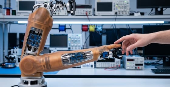 HKUST-dan insan toxunuşunu “hiss edən” EmArm robot qolu
