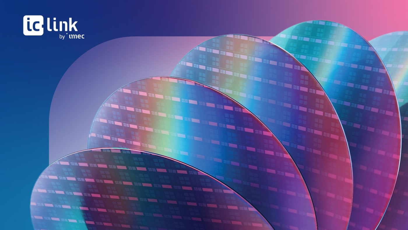 IC-Link by imec loqolu ilə qabaqcıl texnoloji düyünlü silikon vafellər