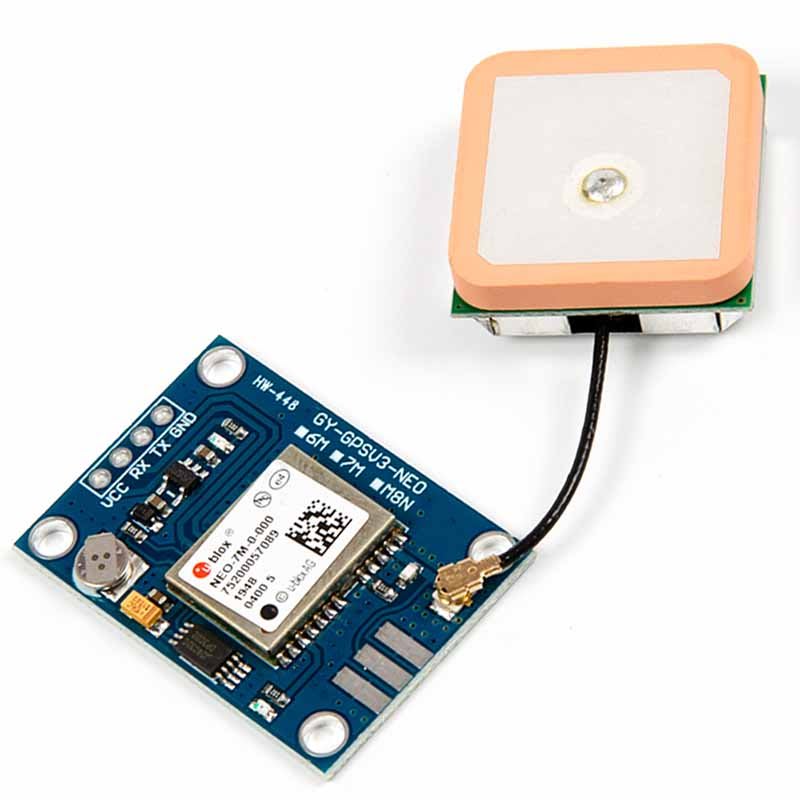 Böyütmək üçün klik et Ublox NEO-7M GPS/GLONASS Modul + Antena
