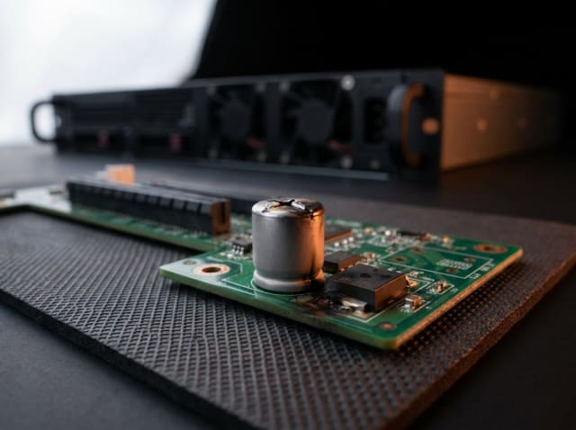 Server və şəbəkə avadanlığının təmiri, tipik nasazlıq — yaxın plan
