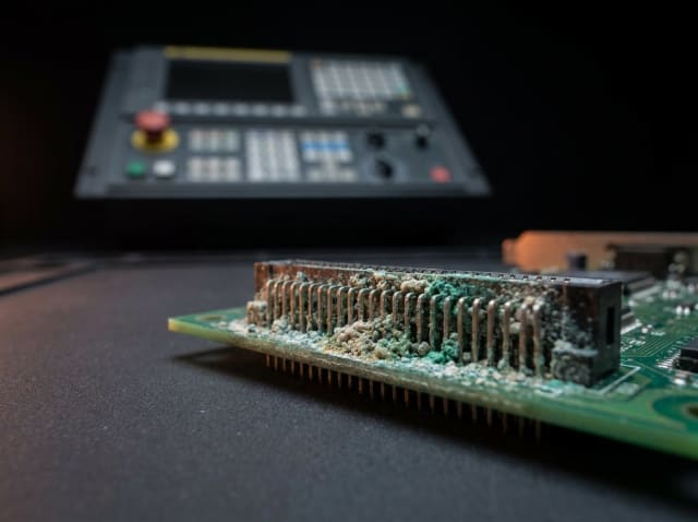 Xüsusi texnika elektronikasının təmiri, tipik nasazlıq — yaxın plan