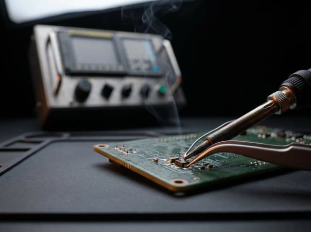 Xüsusi texnika elektronikasının təmiri, təmir prosesi — ölçmə və komponent lehimi