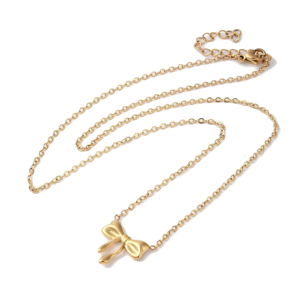 Bowknot Pendant Necklace 4
