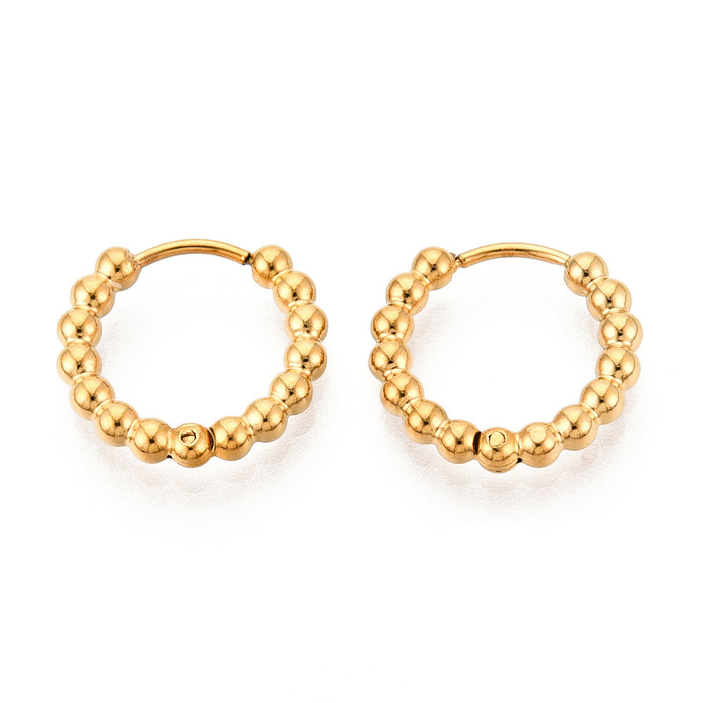 Beaded Halo Hoop Earrings 4