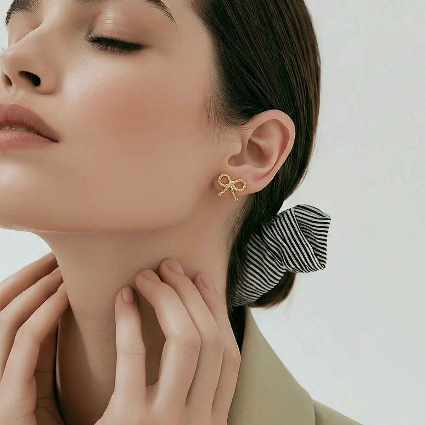 Twist Bow Stud Earrings