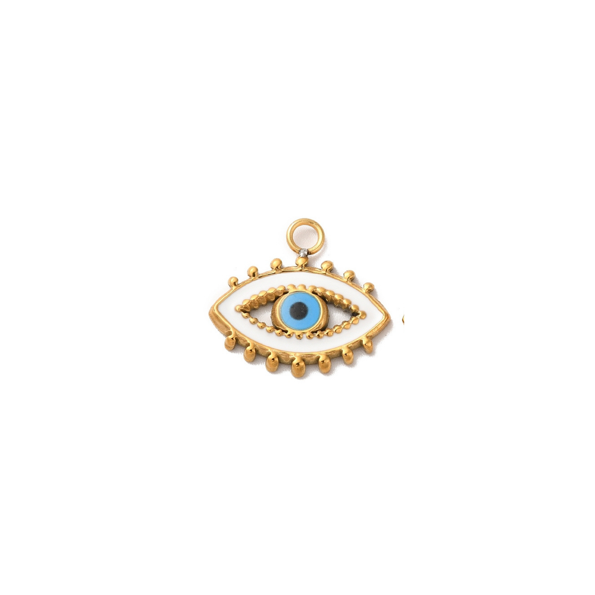 Enamel Evil Eye Pendant Charm