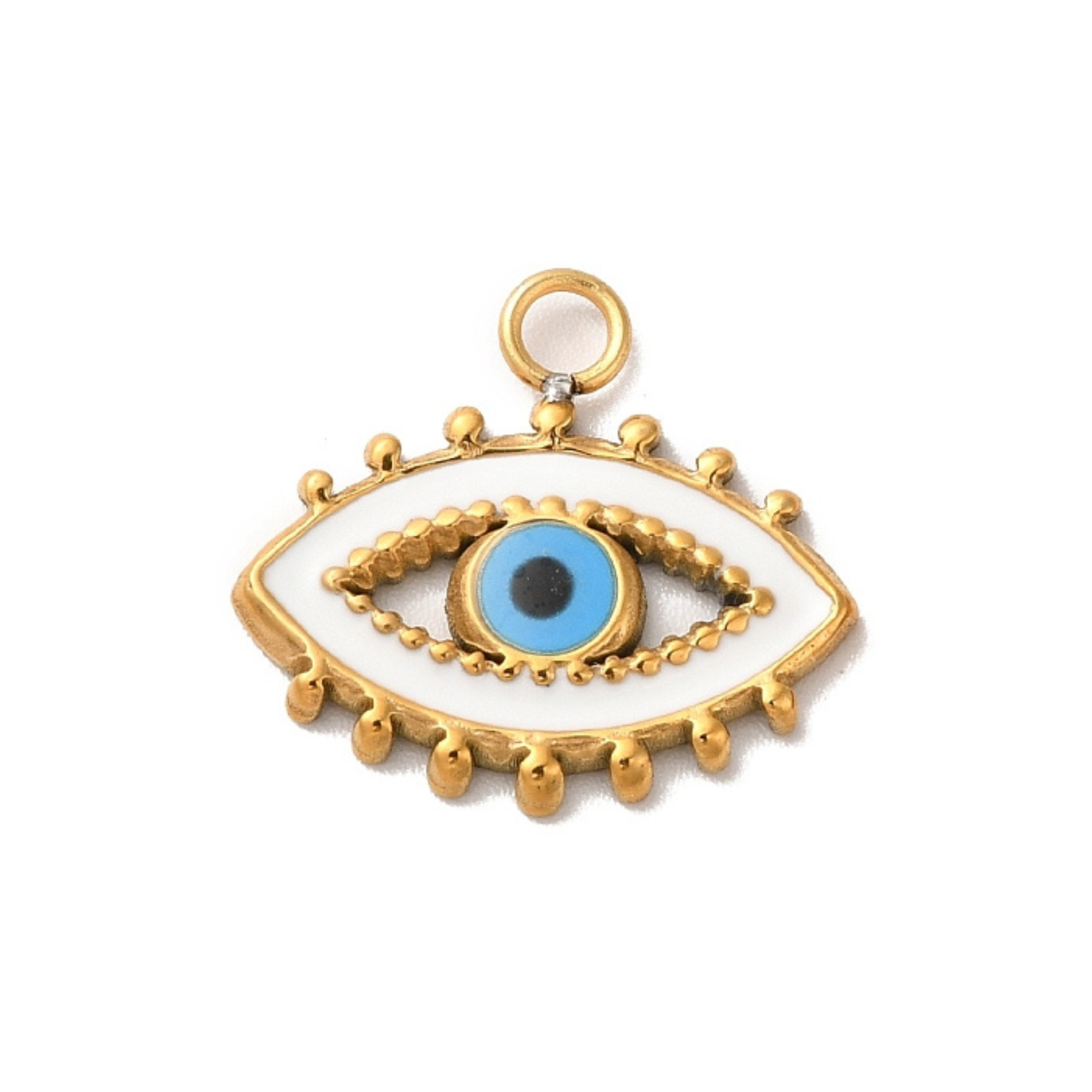 Enamel Evil Eye Pendant Charm 3