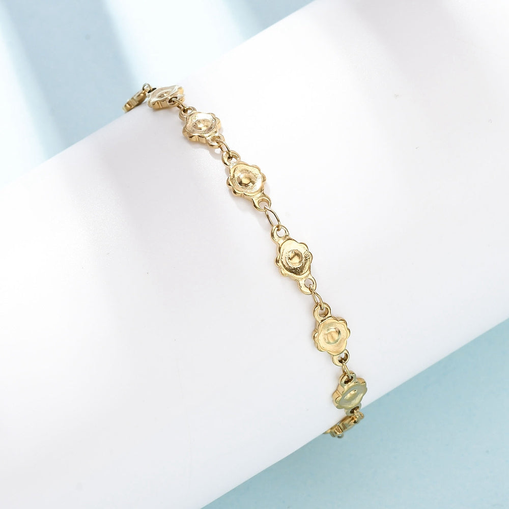 Floral Stainless Steel Bracelet 3