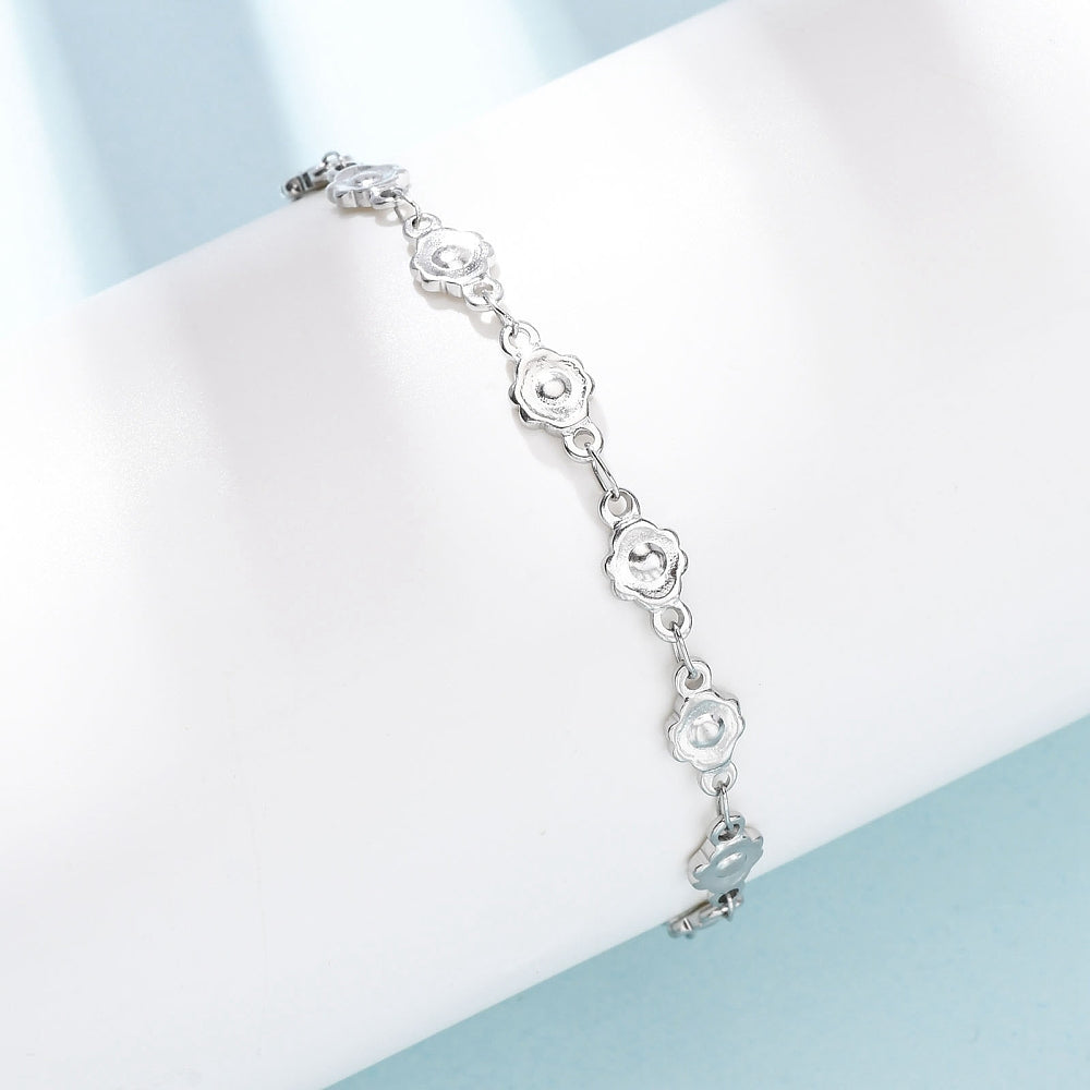 Floral Stainless Steel Bracelet 5