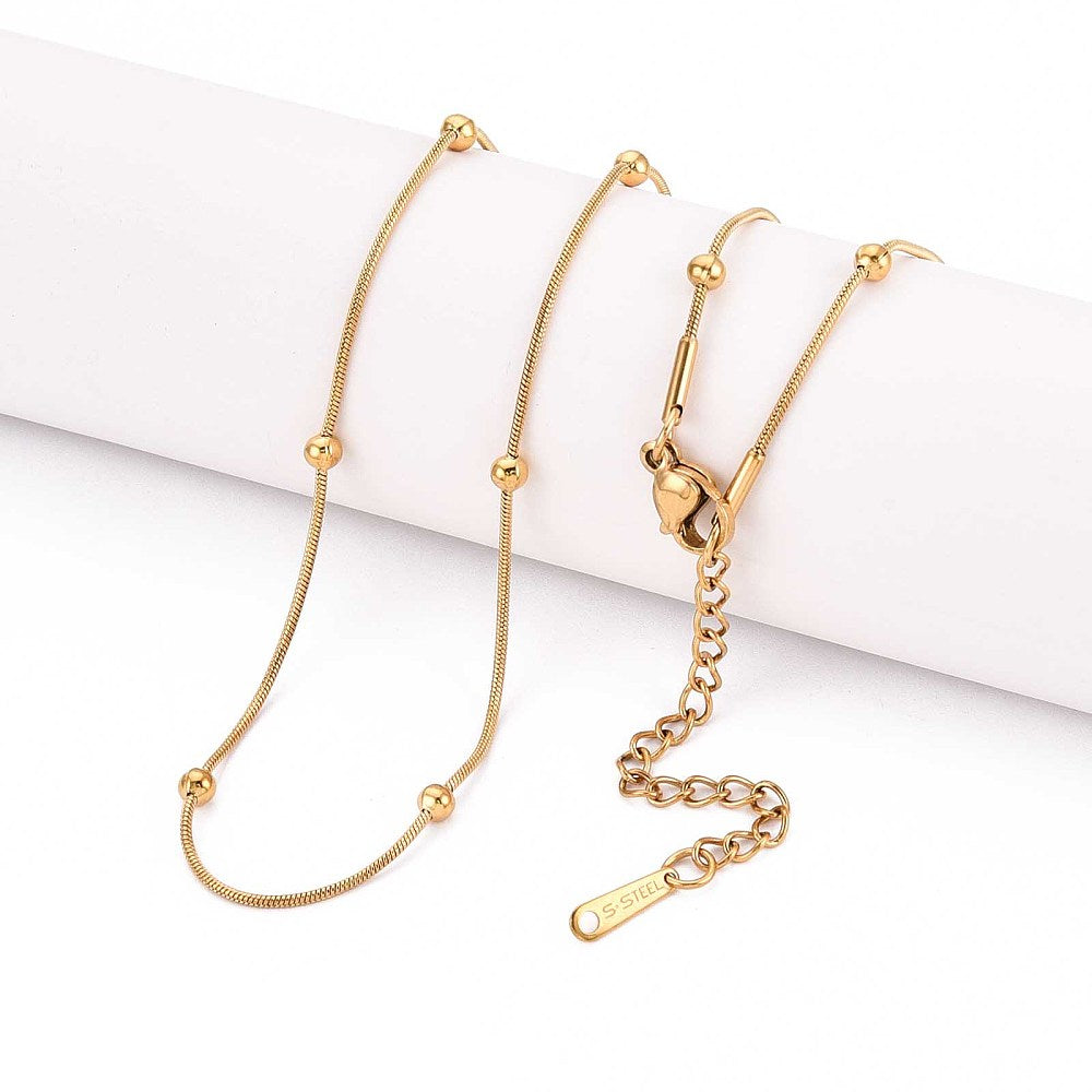 Deaded flow chain necklace