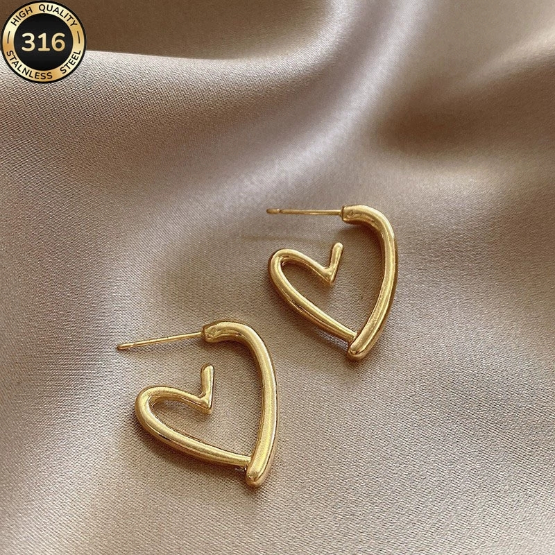 Amour – Σκουλαρίκια Καρδιά Minimal 2