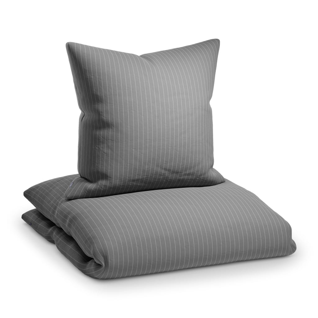 Soft Wonder-Edition Bettwäsche, Grau / Weiß gestreift