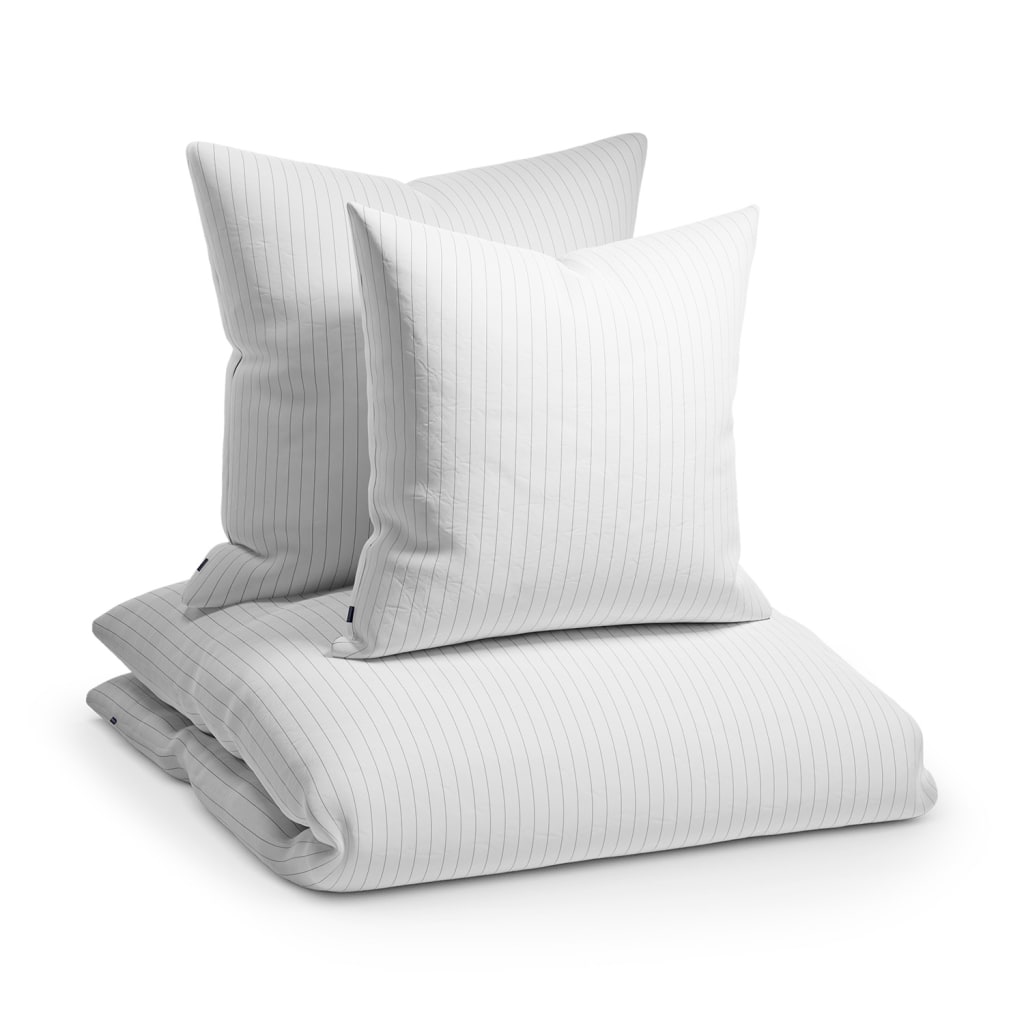 Soft Wonder-Edition Bettwäsche, Weiß / Grau gestreift