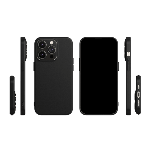 DOINK Cover In Silicone Ultra Per Realme C21 - Custodia Antiurto Con Bumper In Fibra E Bordi Rialzati - Nero