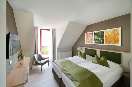 BEECH Resort Plauer See Maisonette Apartment Schlafzimmer