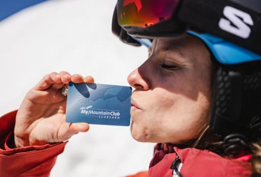 Skifahrer in Aktion.