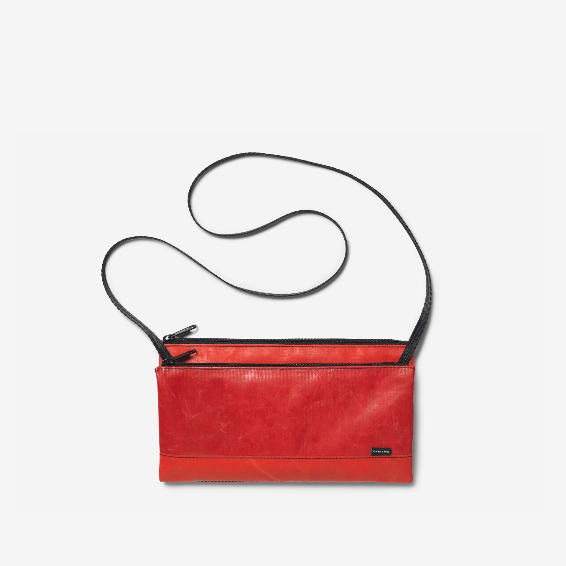 Sustainable shoulder bags made from recycled truck tarp Sustainable shoulder bags made from recycled truck tarp