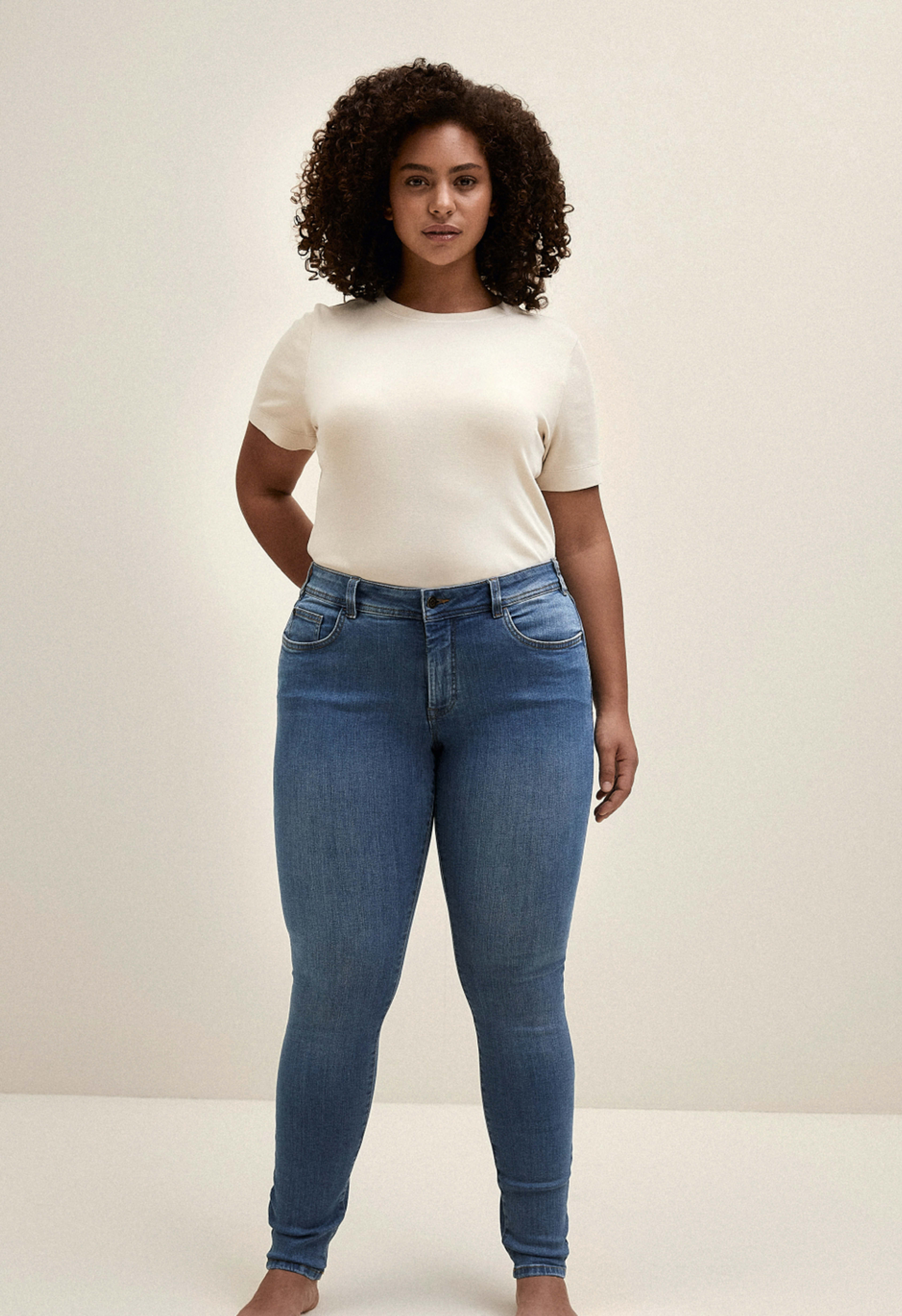 TOM TAILOR MY TRUE ME Basic Skinny Jeans voor dames, 10110 - Blue Denim, 48 NL