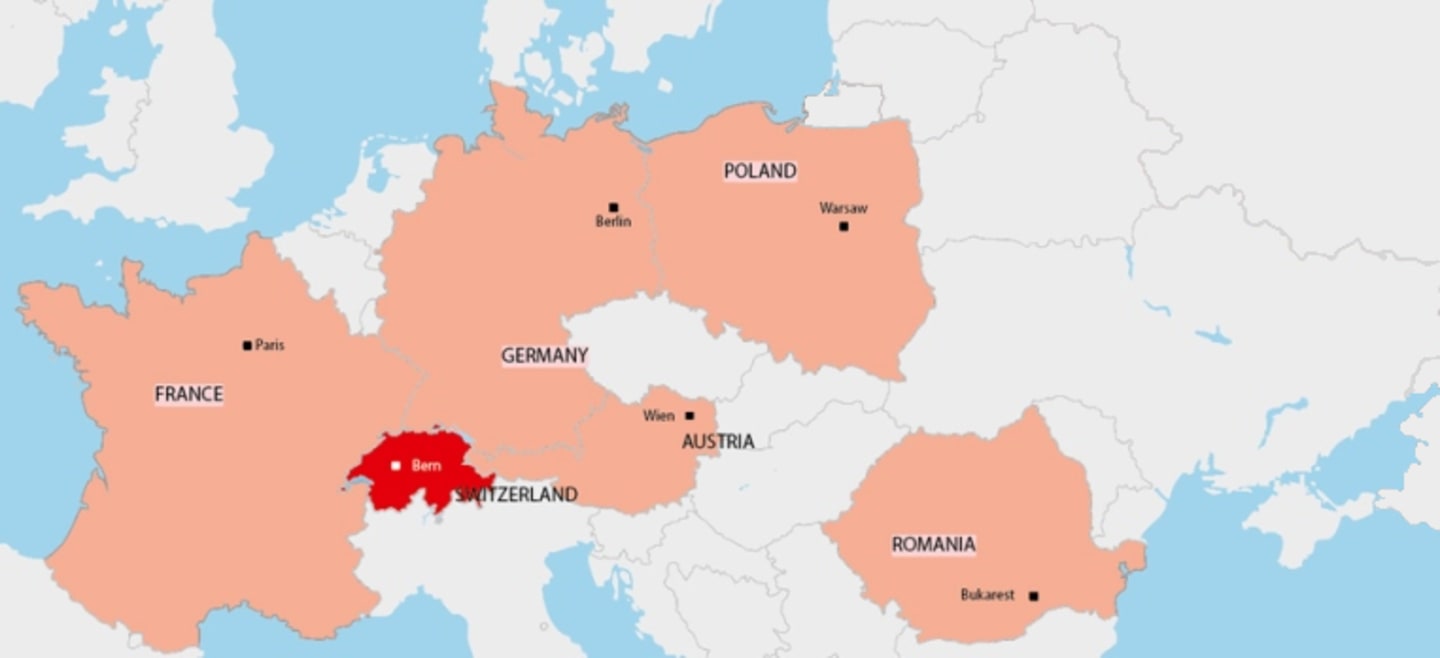mapa Selgros w Europie