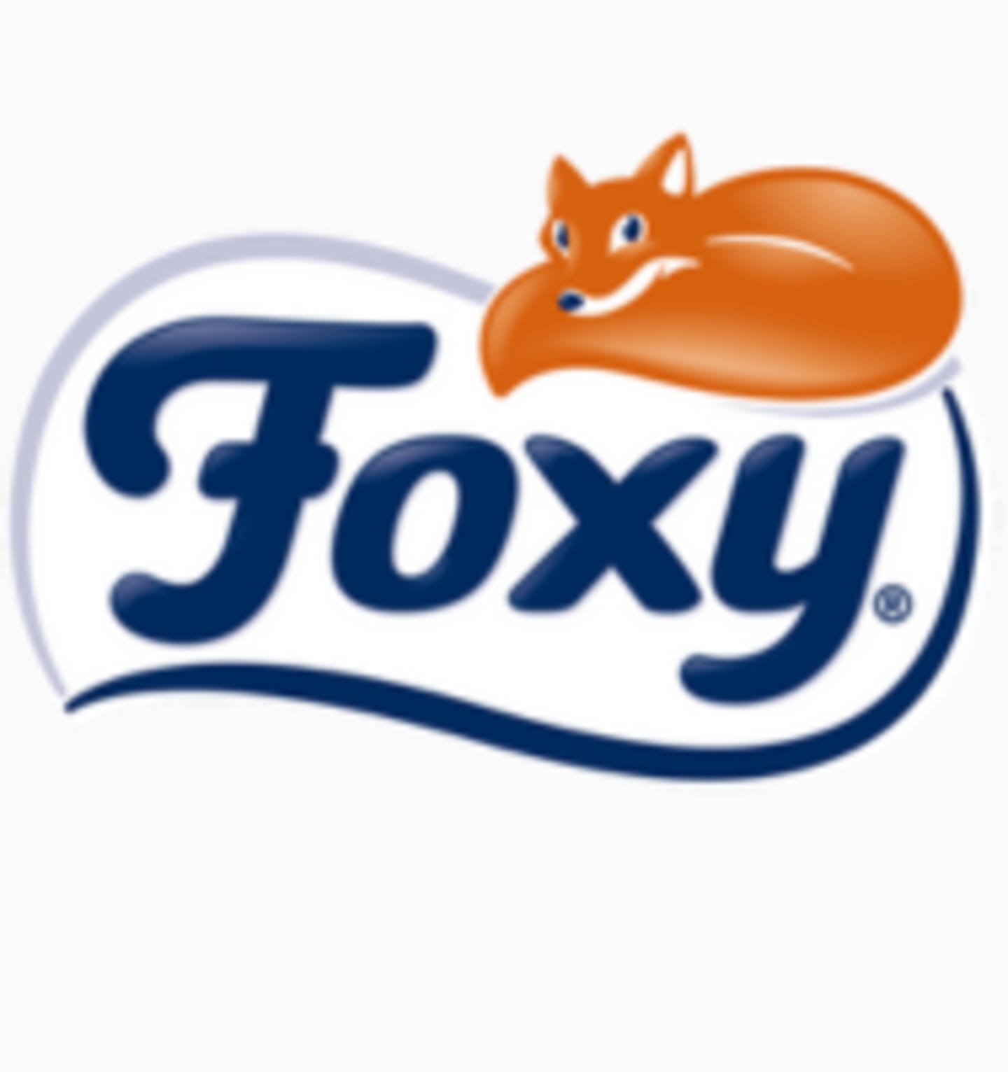 Logo marki Foxy która produkuje ręczniki papierowe, papier toaletowy, chusteczki higieniczne