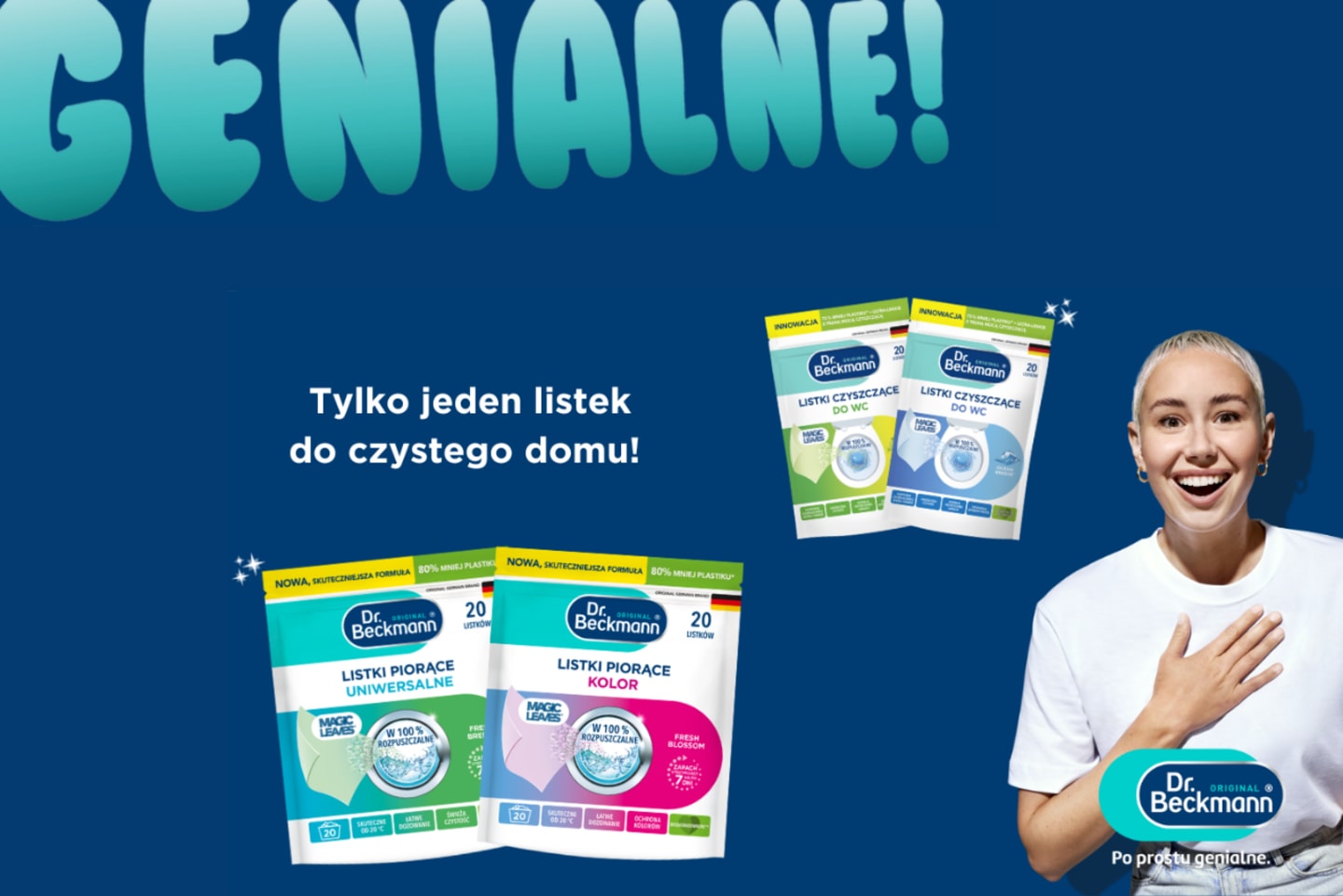 chusteczki do prania tj=kanin kolorowych białych i czarnych od dr beckmann na Selgros24