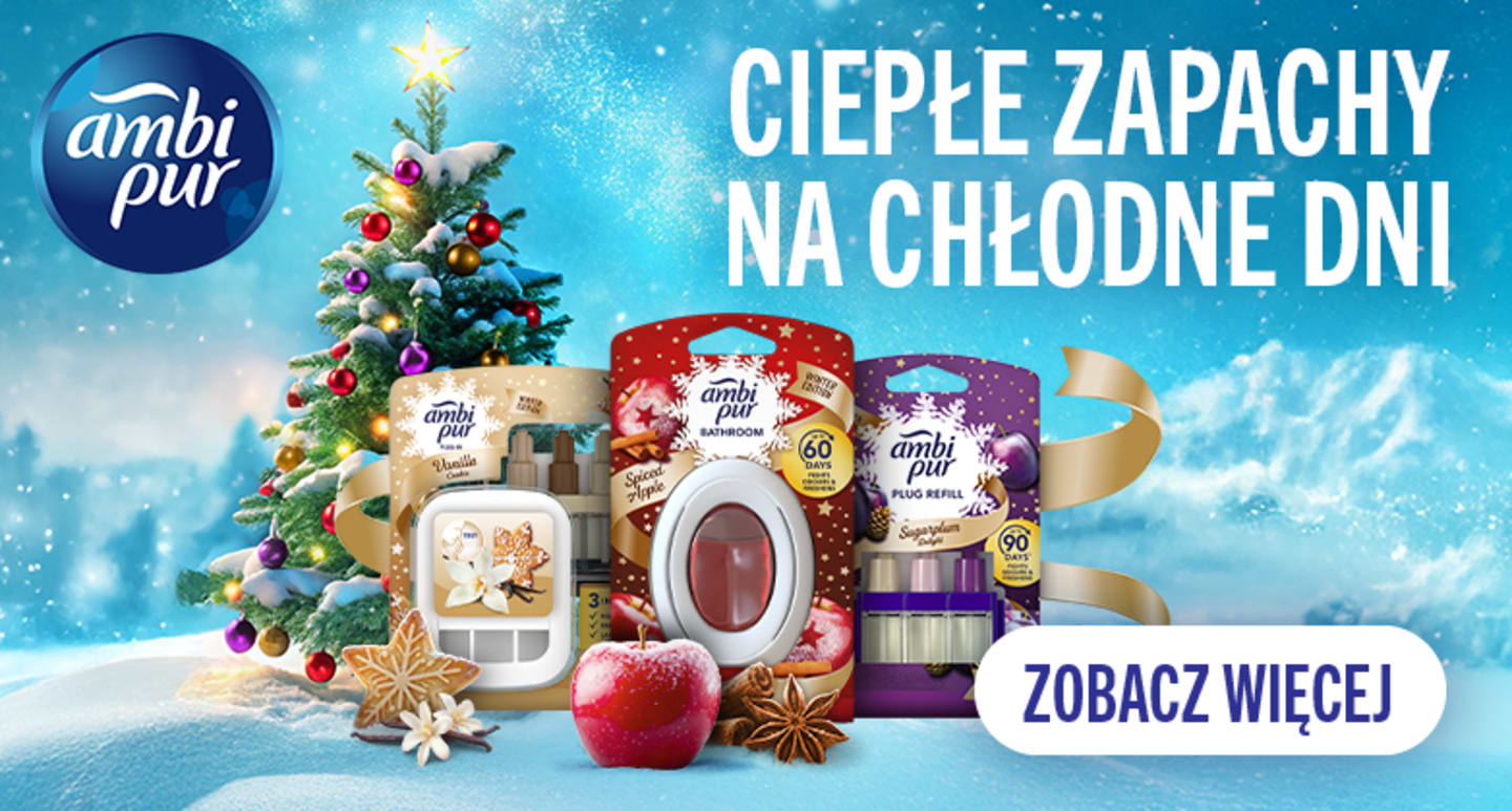 Ambi pur zapachy na święta - sprawdź zimowe zapachy, które rozgrzewają zmysły | Selgros24