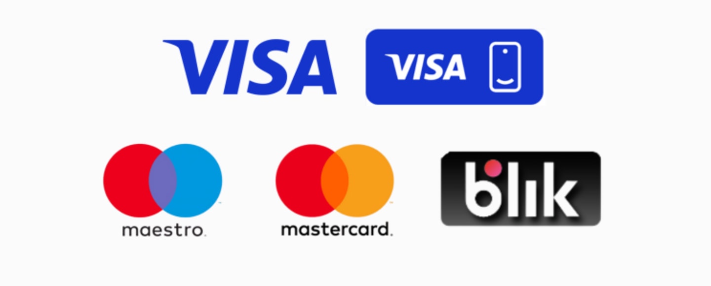 Dostępne formy płatności w Selgros24 - Visa, Visa Mobile, Mastercard