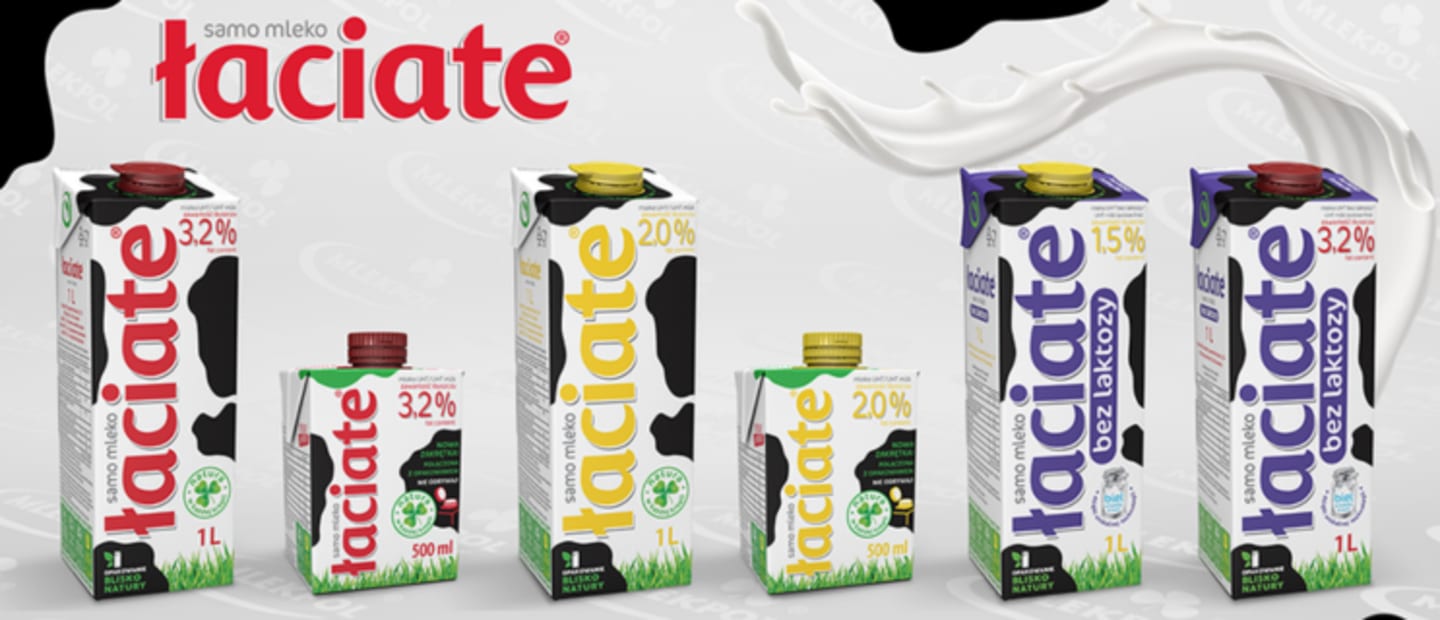 Mleko do kawy oraz śmietanki do kawy i deserów Łaciate