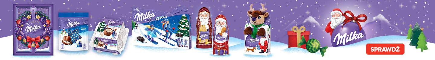 Milka słodycze na święta