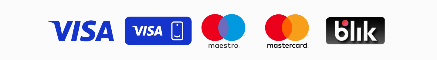 Dostępne formy płatności w Selgros24 - Visa, Visa Mobile, Maestro, Mastercard