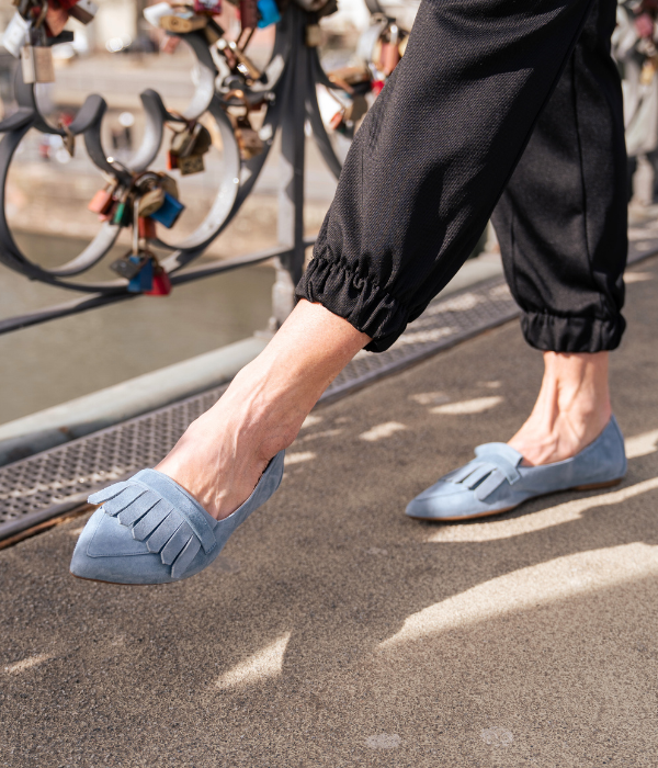 Slipper in blau