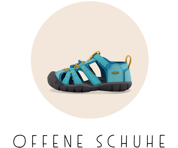 Kinder offene Schuhe
