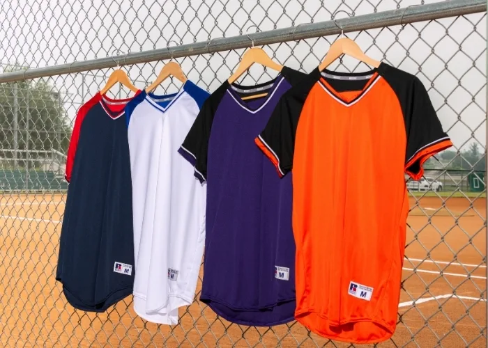 Layflat of baseball uniform