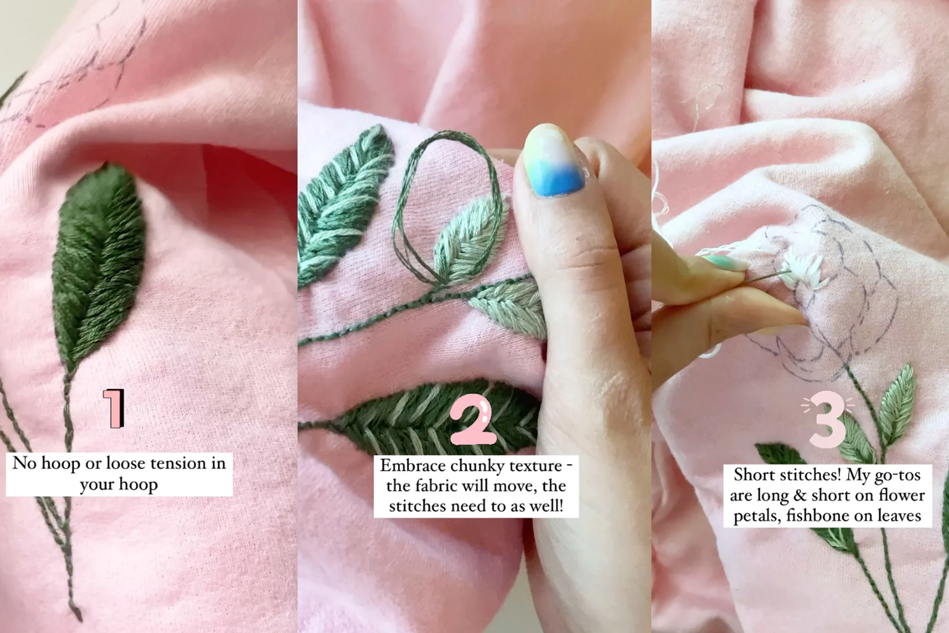 Creative embroidery designs with  Emily June