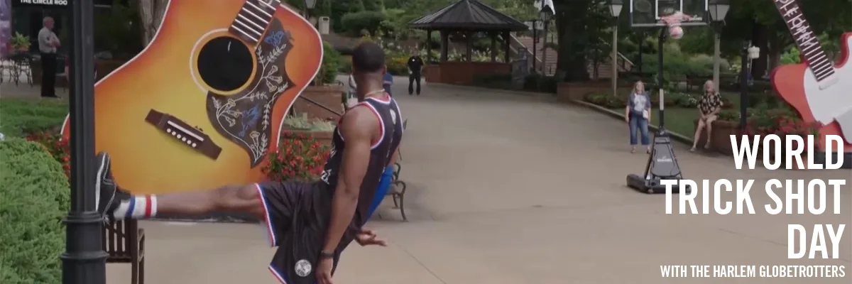 Celebrate World Trick Shot Day with Spalding & the Harlem Globetrotters!