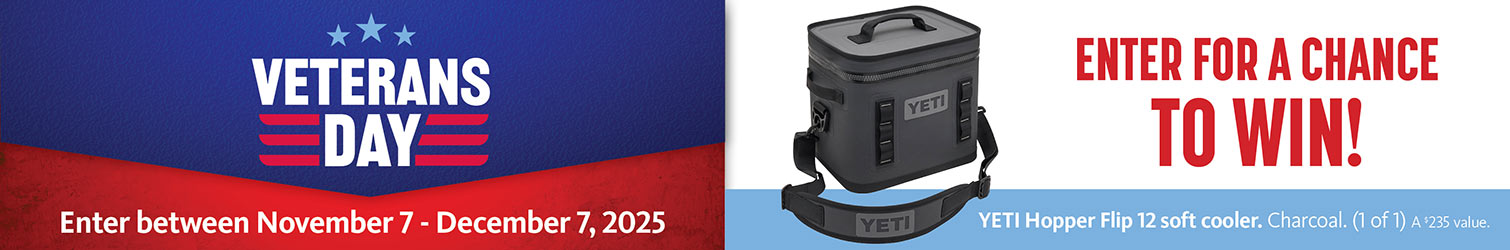 Veterans Day Sweepstakes - YETI Hopper Flip 12 Soft Cooler