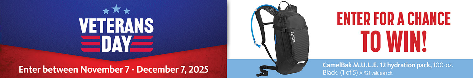 Veterans Day Sweepstakes - CamelBak M.U.L.E. 12 Hydration Pack 100oz
