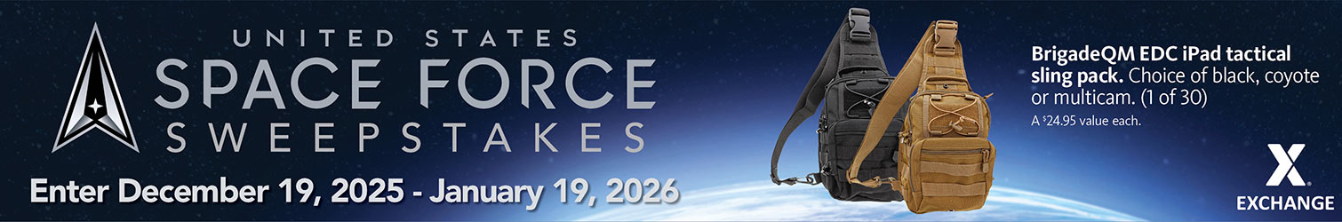 Space Force Birthday Sweepstakes - BrigadeQM EDC iPad Tactical Sling Pack