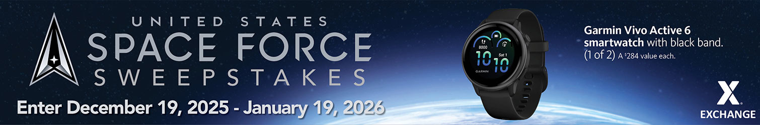 Space Force Birthday Sweepstakes - Garmin Vivo Active 6 Smartwatch