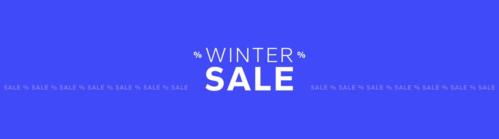 Kampagnenbanner Winter Sale
