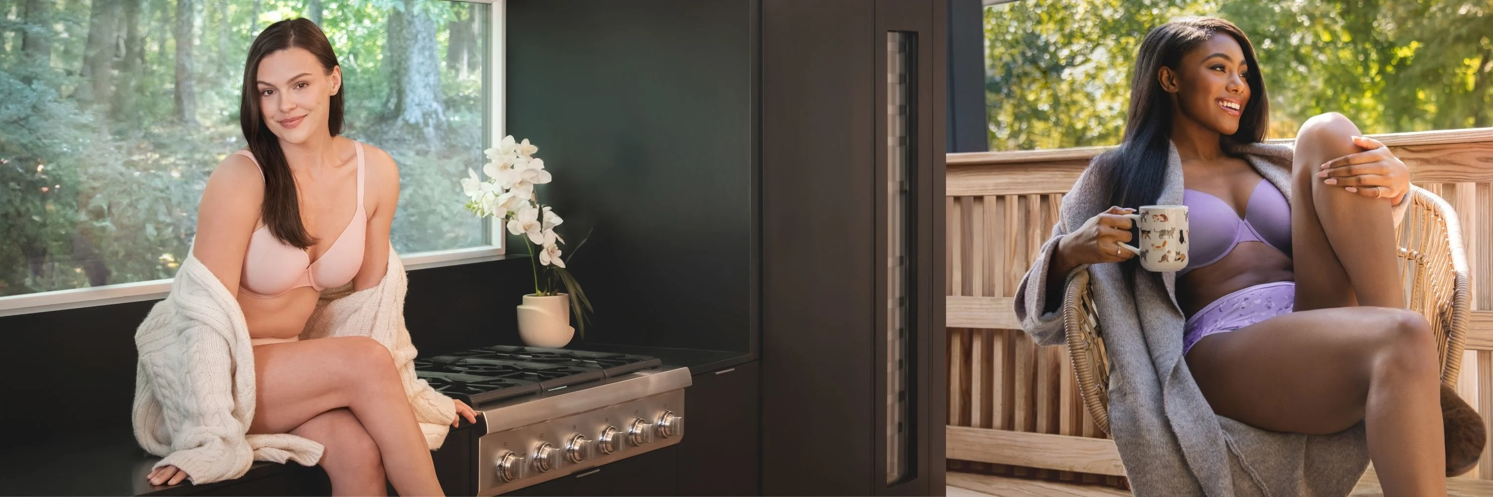 model wearing New Vanity Fair Lingerie Breathable Luxe Underwire Bra