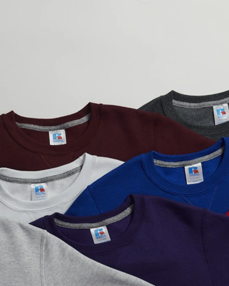 layflat of russell athletic sweatshirts