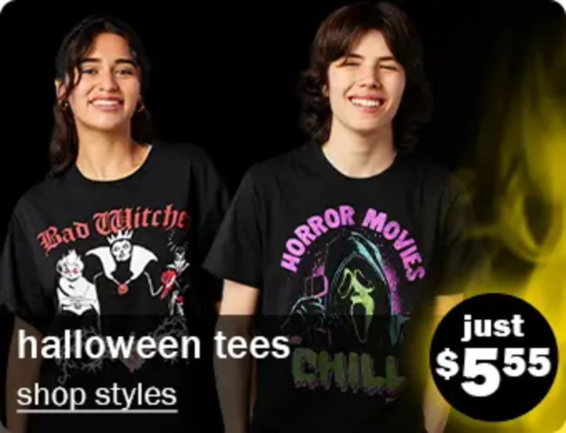 Halloween Tees. Shop Styles. Just $5.55