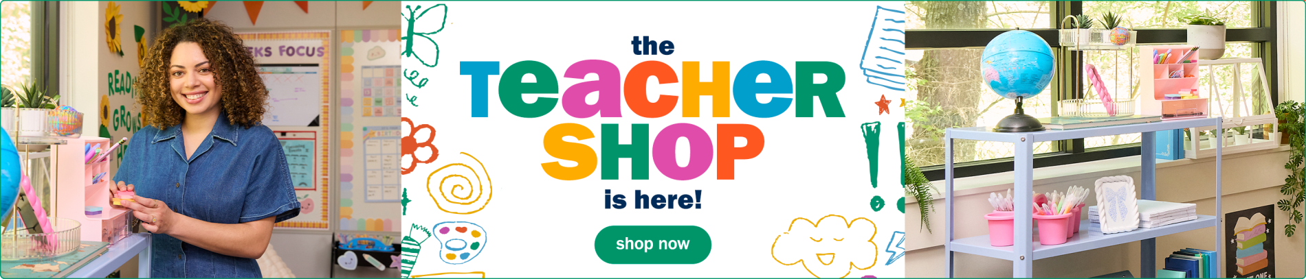 The Teacher Shop is Here! Shop now.