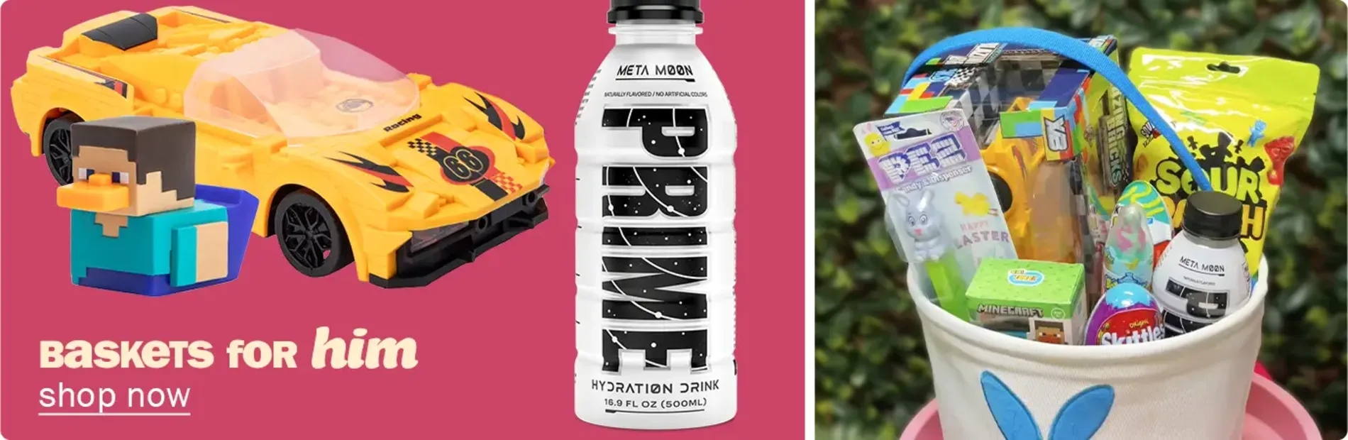 Baskets for Him. Shop Now.