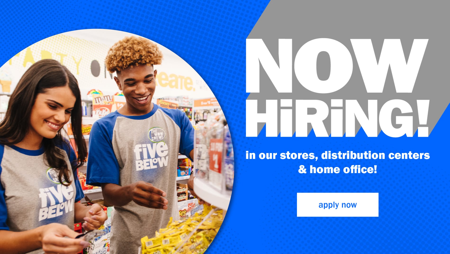 Now Hiring! in our stores, distribution centers & home office! Apply Now