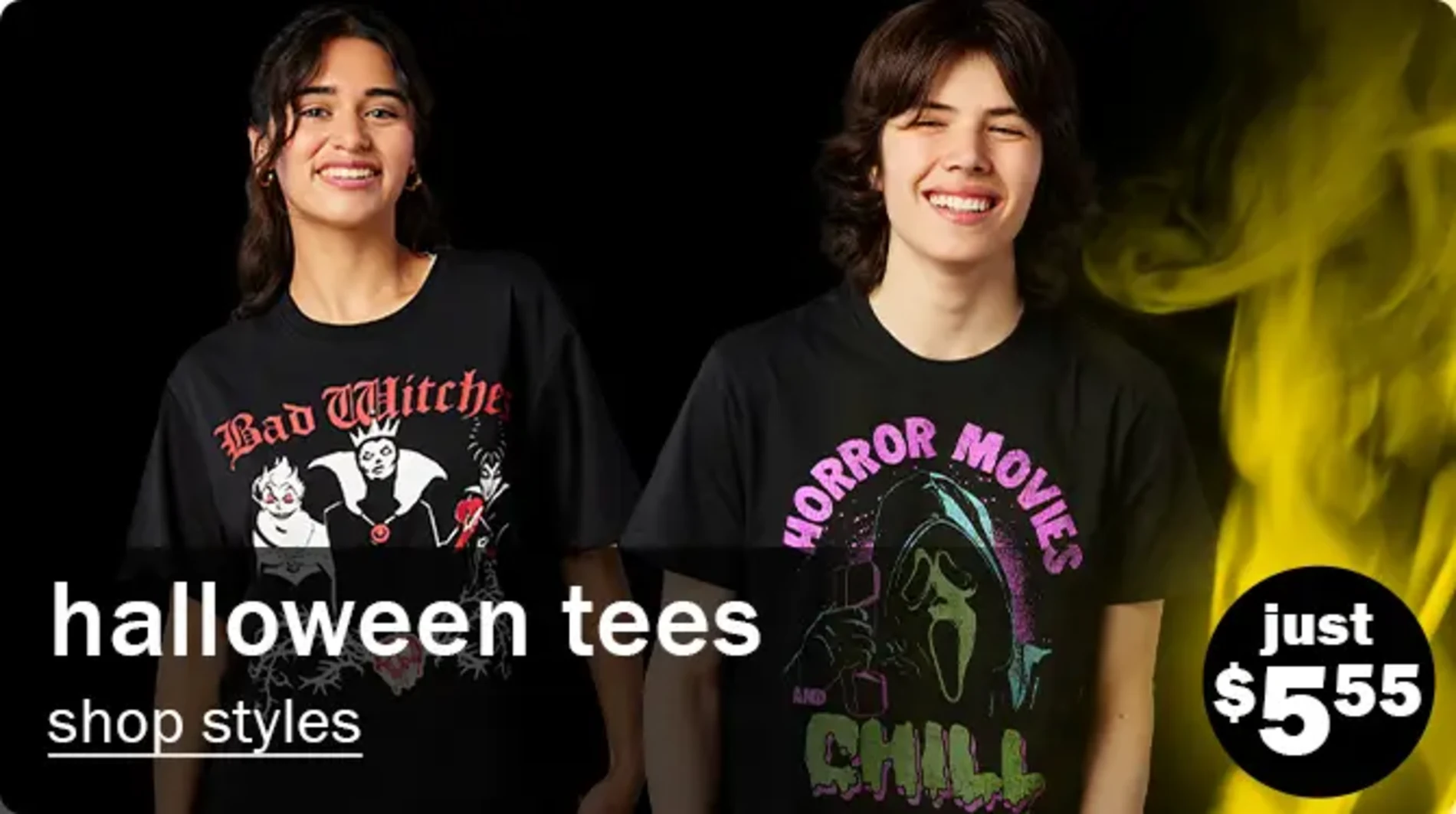 Halloween Tees. Shop Styles. Just $5.55